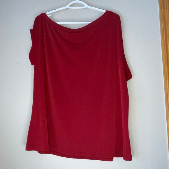 Torrid Short Sleeve / Tank Combo Red Blouse Size 1 - Picture 2 of 11